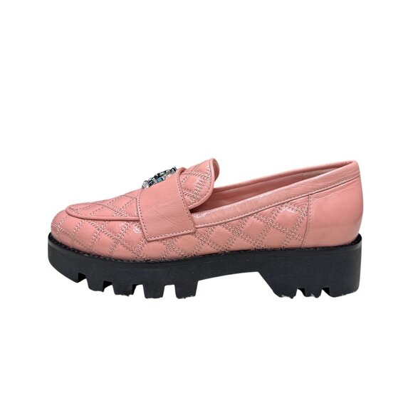 NEW Tory Burch Mini Everly Chunky Quilted Patent Loafers Women's, Size 7M NWOB - Picture 2 of 9